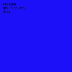 #1B10F8 - Blue Color Image