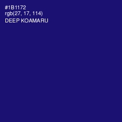 #1B1172 - Deep Koamaru Color Image