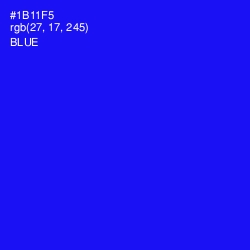 #1B11F5 - Blue Color Image