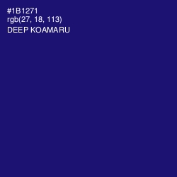 #1B1271 - Deep Koamaru Color Image