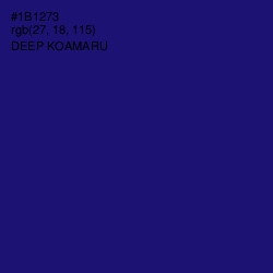 #1B1273 - Deep Koamaru Color Image