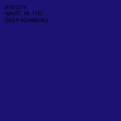 #1B1274 - Deep Koamaru Color Image