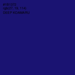 #1B1372 - Deep Koamaru Color Image