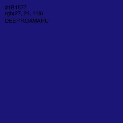 #1B1577 - Deep Koamaru Color Image