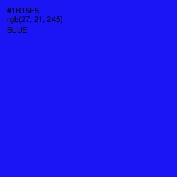 #1B15F5 - Blue Color Image