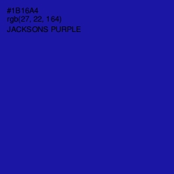 #1B16A4 - Jacksons Purple Color Image