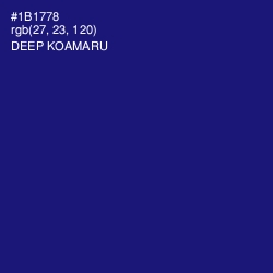 #1B1778 - Deep Koamaru Color Image