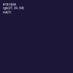 #1B183A - Haiti Color Image