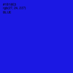 #1B18E3 - Blue Color Image