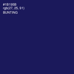 #1B195B - Bunting Color Image