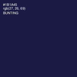 #1B1A45 - Bunting Color Image