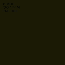 #1B1B05 - Pine Tree Color Image