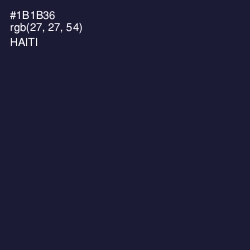 #1B1B36 - Haiti Color Image