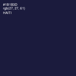 #1B1B3D - Haiti Color Image