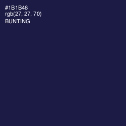 #1B1B46 - Bunting Color Image