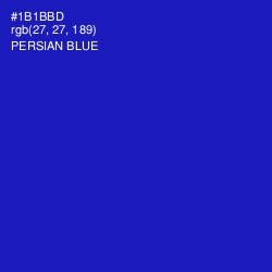 #1B1BBD - Persian Blue Color Image
