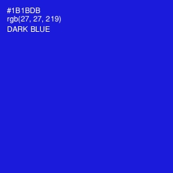 #1B1BDB - Dark Blue Color Image