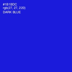 #1B1BDC - Dark Blue Color Image