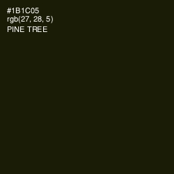 #1B1C05 - Pine Tree Color Image