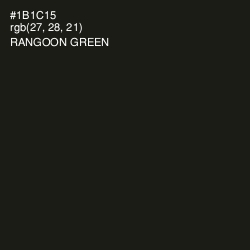 #1B1C15 - Rangoon Green Color Image