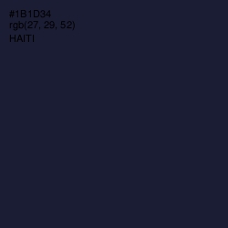 #1B1D34 - Haiti Color Image