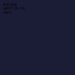 #1B1D36 - Haiti Color Image