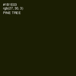 #1B1E03 - Pine Tree Color Image