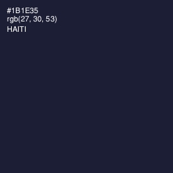 #1B1E35 - Haiti Color Image