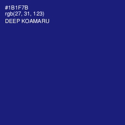 #1B1F7B - Deep Koamaru Color Image