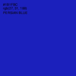 #1B1FBC - Persian Blue Color Image