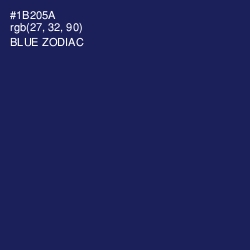 #1B205A - Blue Zodiac Color Image