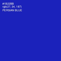 #1B22BB - Persian Blue Color Image