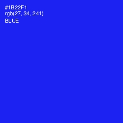 #1B22F1 - Blue Color Image