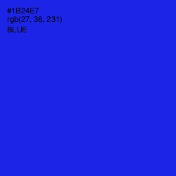 #1B24E7 - Blue Color Image