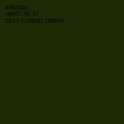 #1B2B05 - Deep Forest Green Color Image