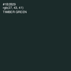 #1B2B29 - Timber Green Color Image