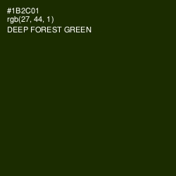 #1B2C01 - Deep Forest Green Color Image