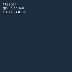 #1B2D3F - Gable Green Color Image