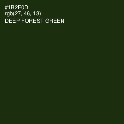 #1B2E0D - Deep Forest Green Color Image