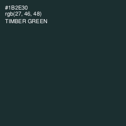 #1B2E30 - Timber Green Color Image