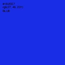 #1B2EE7 - Blue Color Image