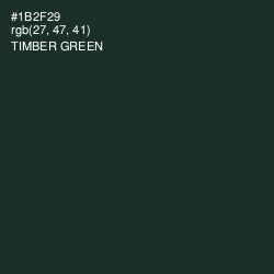 #1B2F29 - Timber Green Color Image