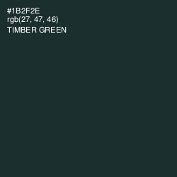 #1B2F2E - Timber Green Color Image