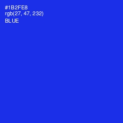 #1B2FE8 - Blue Color Image