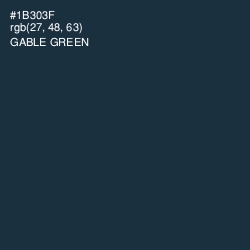 #1B303F - Gable Green Color Image