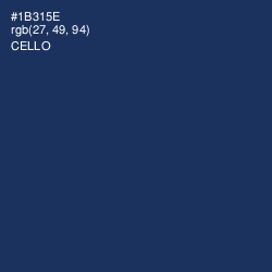 #1B315E - Cello Color Image