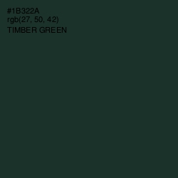 #1B322A - Timber Green Color Image