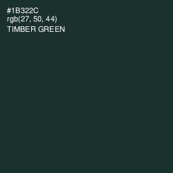 #1B322C - Timber Green Color Image