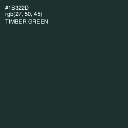 #1B322D - Timber Green Color Image