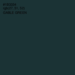 #1B3334 - Gable Green Color Image